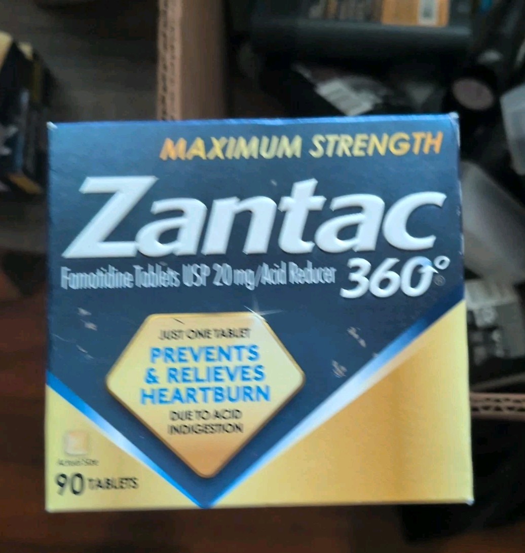 ZANTAC 360 Maximum Strength Acid Reducer (90 Count Box) Exp 09/2026