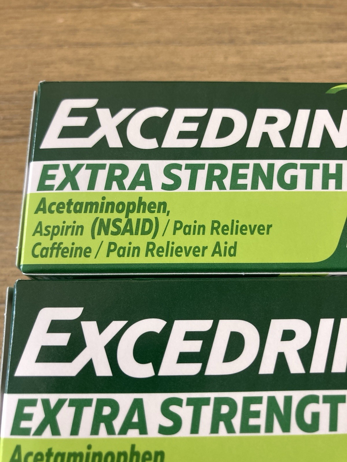 2 Excedrin Extra Strength Headache Pain Reliever 100 Caplets Each Exp: 12-2028