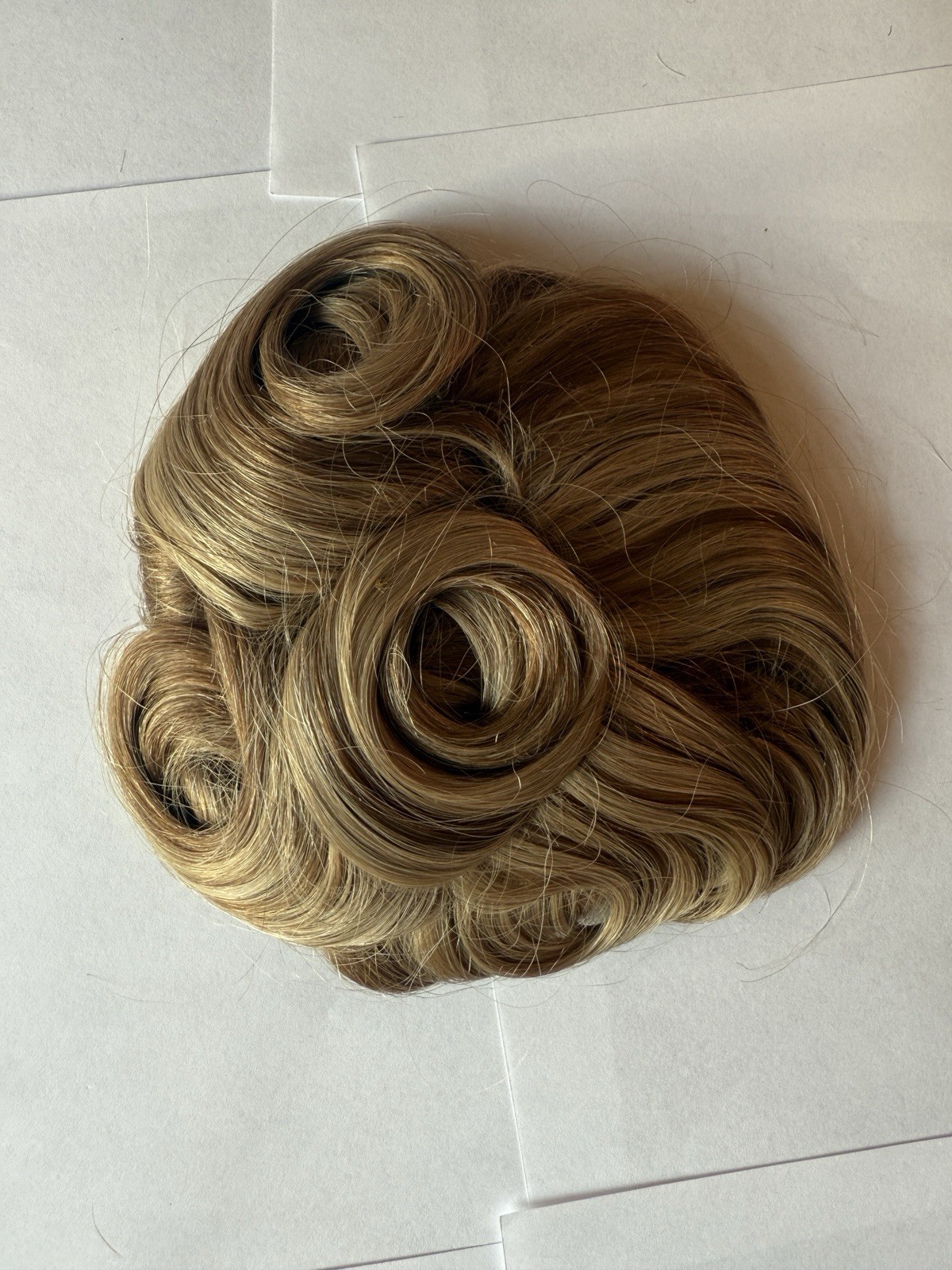 100% Human Hair Wiglet Hazelnut Brown Curly Womens Claw Clip Indian Extension