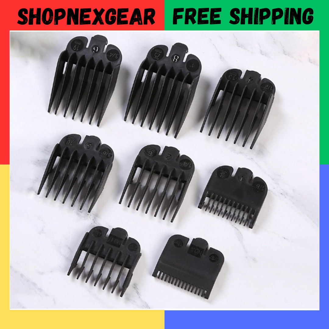 Wahl Clipper Guards Set 8PCS Professional Hair Clipper Guide Combs Replacement