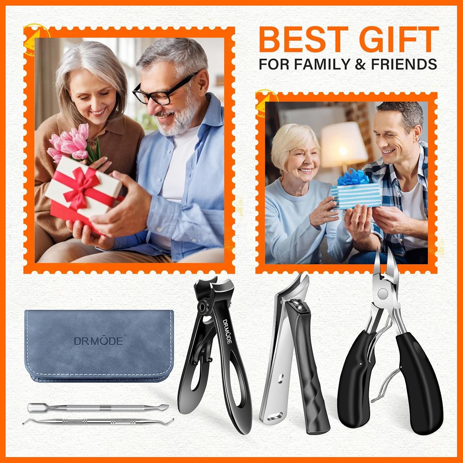 DRMODE Toenail Clippers for Thick Nails, Seniors, Ingrown, Men