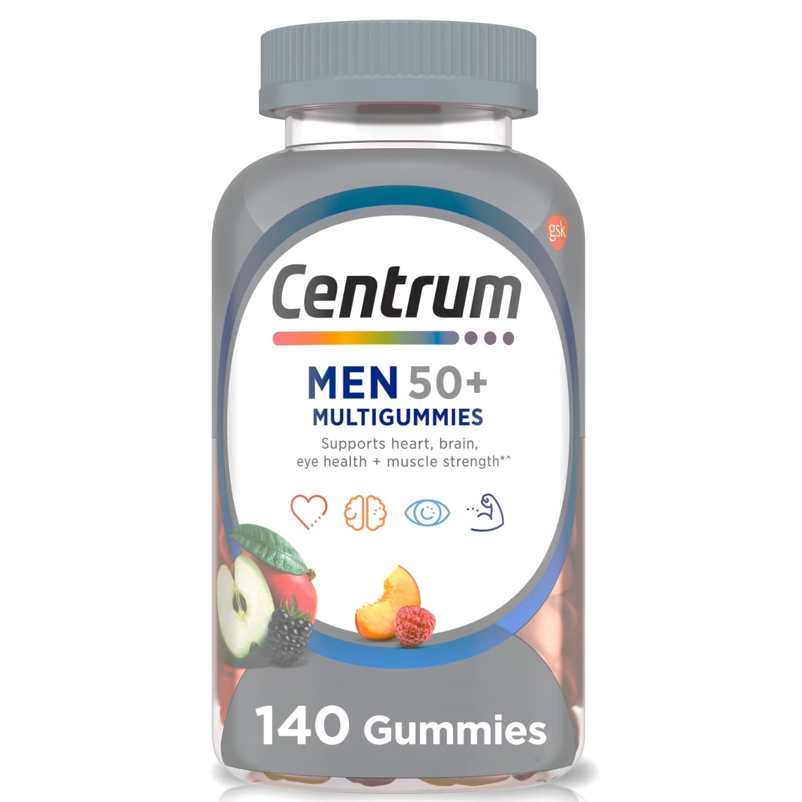Centrum Mens 50 Plus Multivitamin with Vitamin A, B, C, D & E – 140 Multigummies