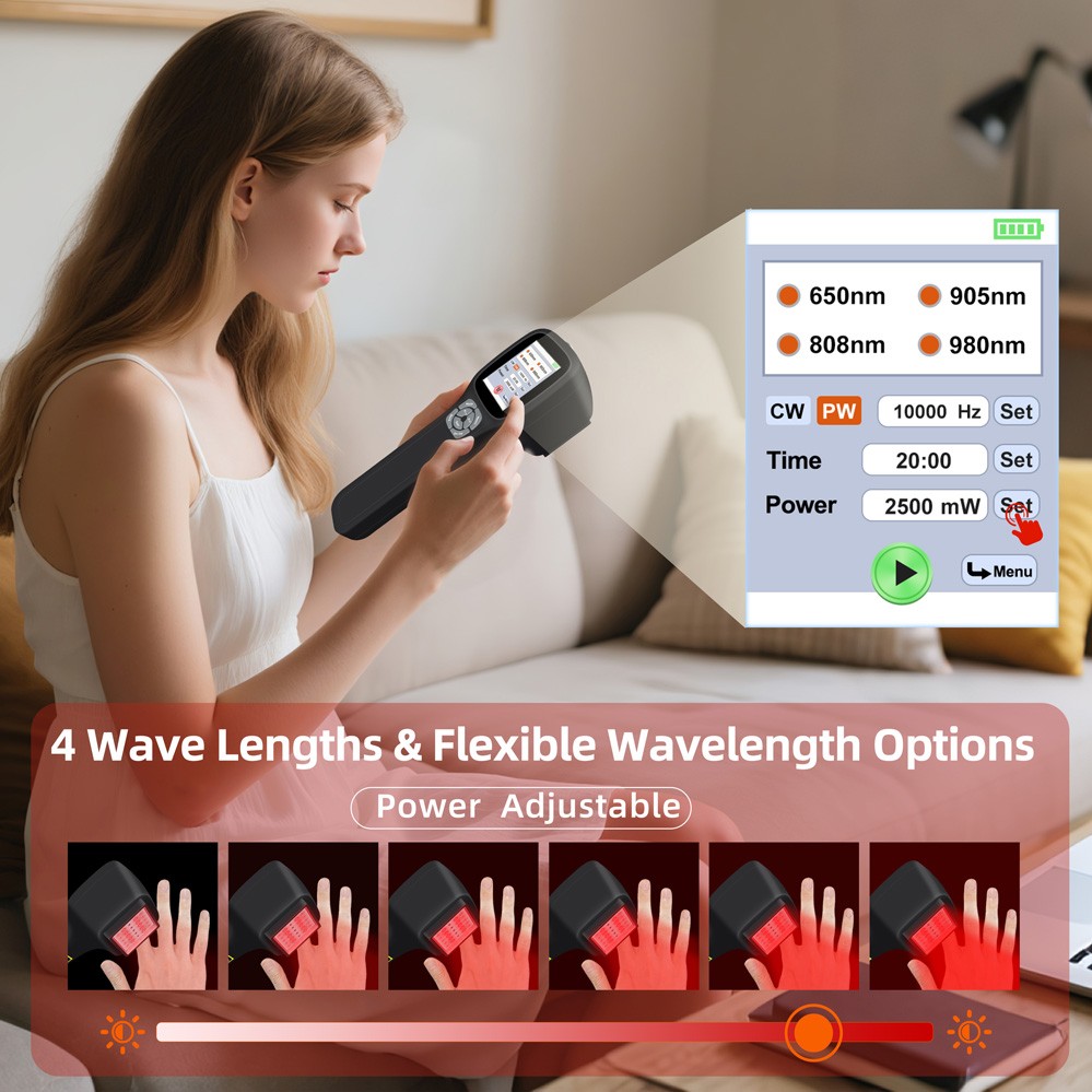 650nm 808nm 905nm 980nm LLLT Light Device Cold Laser Therapy for Pain Relief DA
