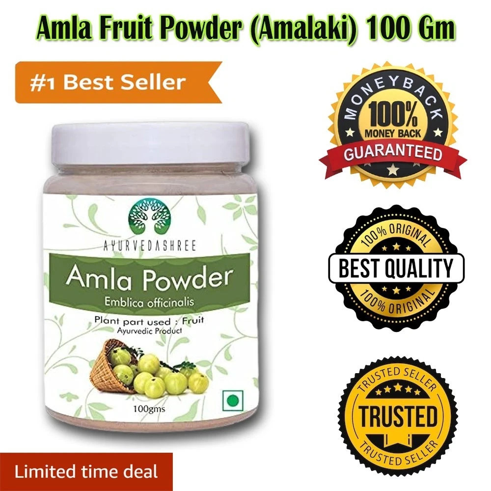 Organic Amla Powder Natural Indian Gooseberry Non-GMO Skin Hair Detox Herb NEW