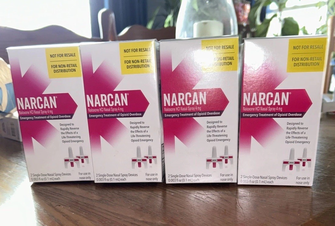 x16 boxes new narcan nasal spray 4mg 2 devices per box