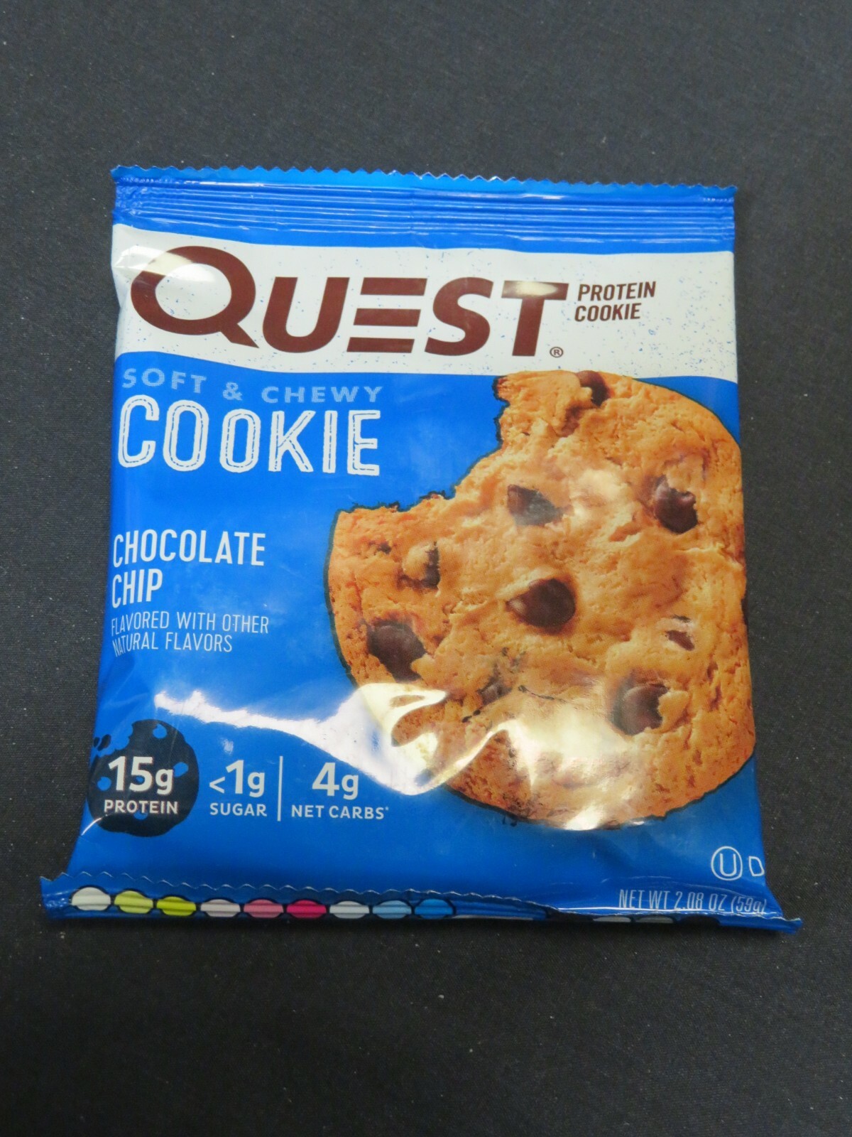 (6) Quest Soft & Chewy Cookie Chocolate Chip 2.08 Oz Each ^1
