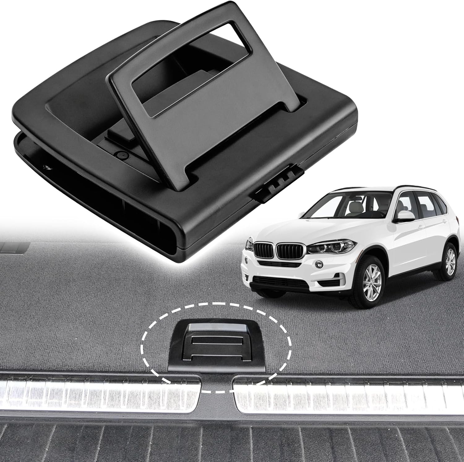 Rear Trunk Mat Carpet Handle,Trunk Floor Carpet Handle Replacement fit for BMW