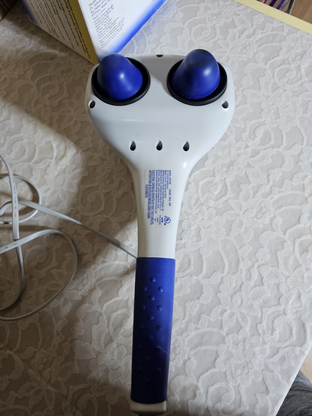 Dr Scholls Pulsating Percussion Massager Variable Speed DR7590 Massage Relief