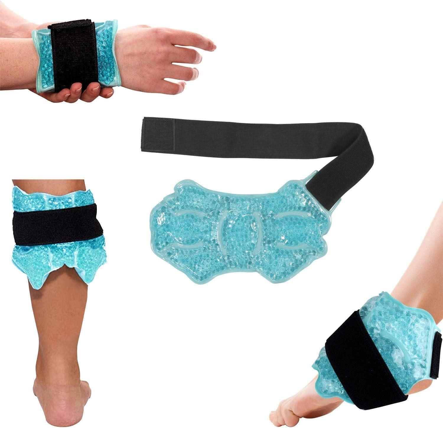 Adjustable Hot & Cold Ice Gel Pack for Ankle Pain Relief – Durable and Reusable