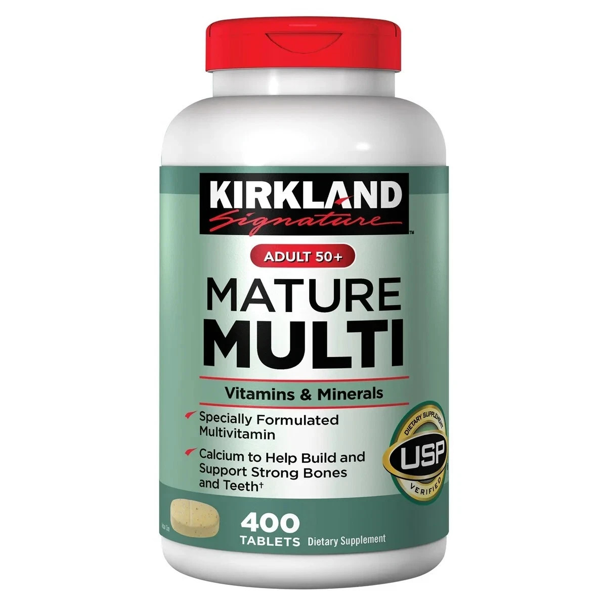 Kirkland Signature Mature Multi 400 Tablets *Adult 50+ Multi Vitamin & Mineral*