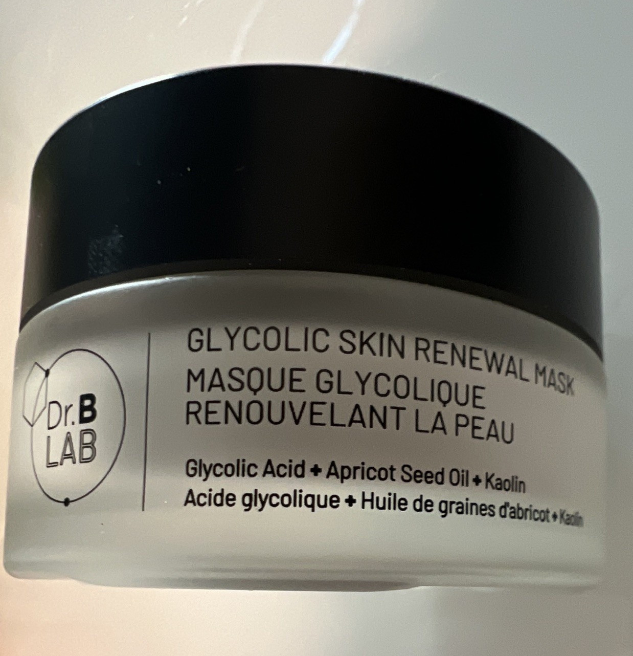 Dr. B Lab Glycolic Skin Renewal Face Mask with Glycolic Acid Kaolin