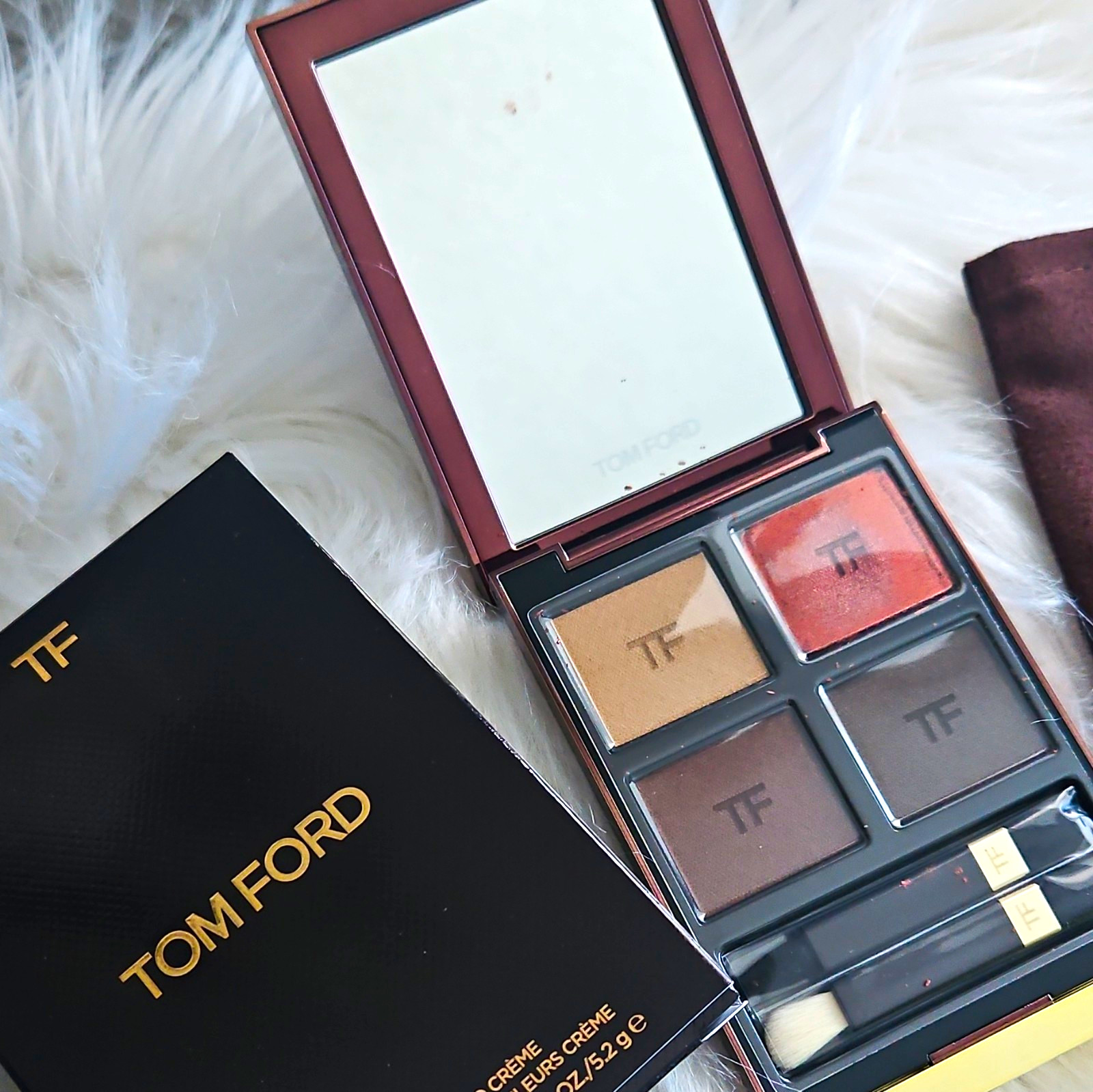 Tom Ford Eye Color Quad Crème 46 Ember Bronze Cream Quad 0.18 oz / 5.2 g