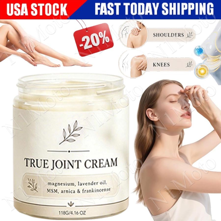 Organics True Joint Cream, Moisturizing Massage Cream for Body Joints🔥