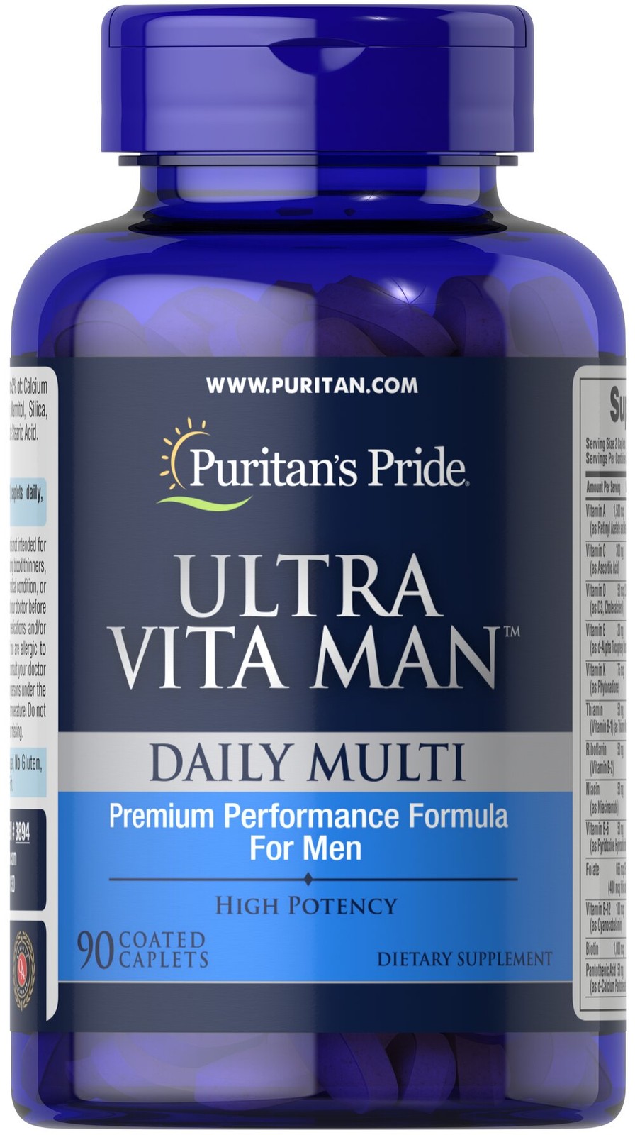 Puritan’s Pride Ultra Vita Man™ Time Release-90 Caplets