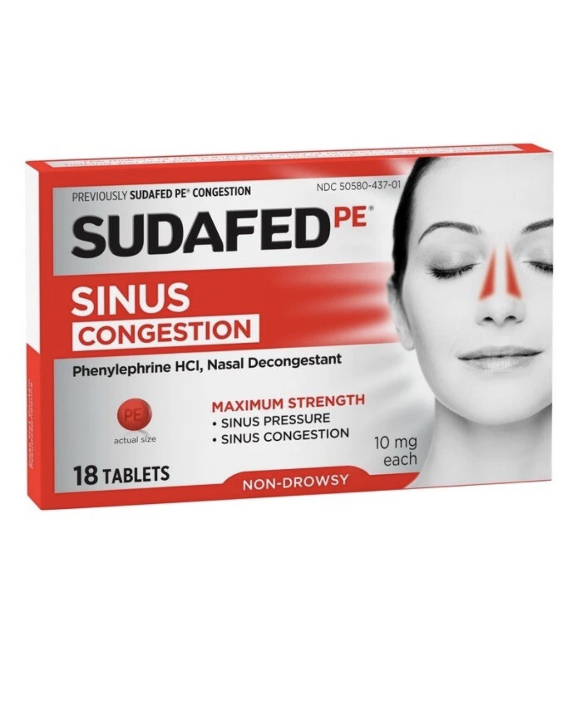 Sudafed PE Congestion Tablets 18ct