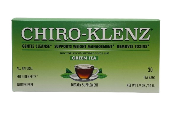 Chiro‑Klenz® with Green Tea – Herbal Detox Tea – Bloating Relief – Colon Cleanse