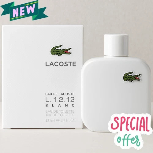 Lacoste Eau de Lacoste L.12.12 Blanc 3.3 oz / 100 ml Eau de Toilette