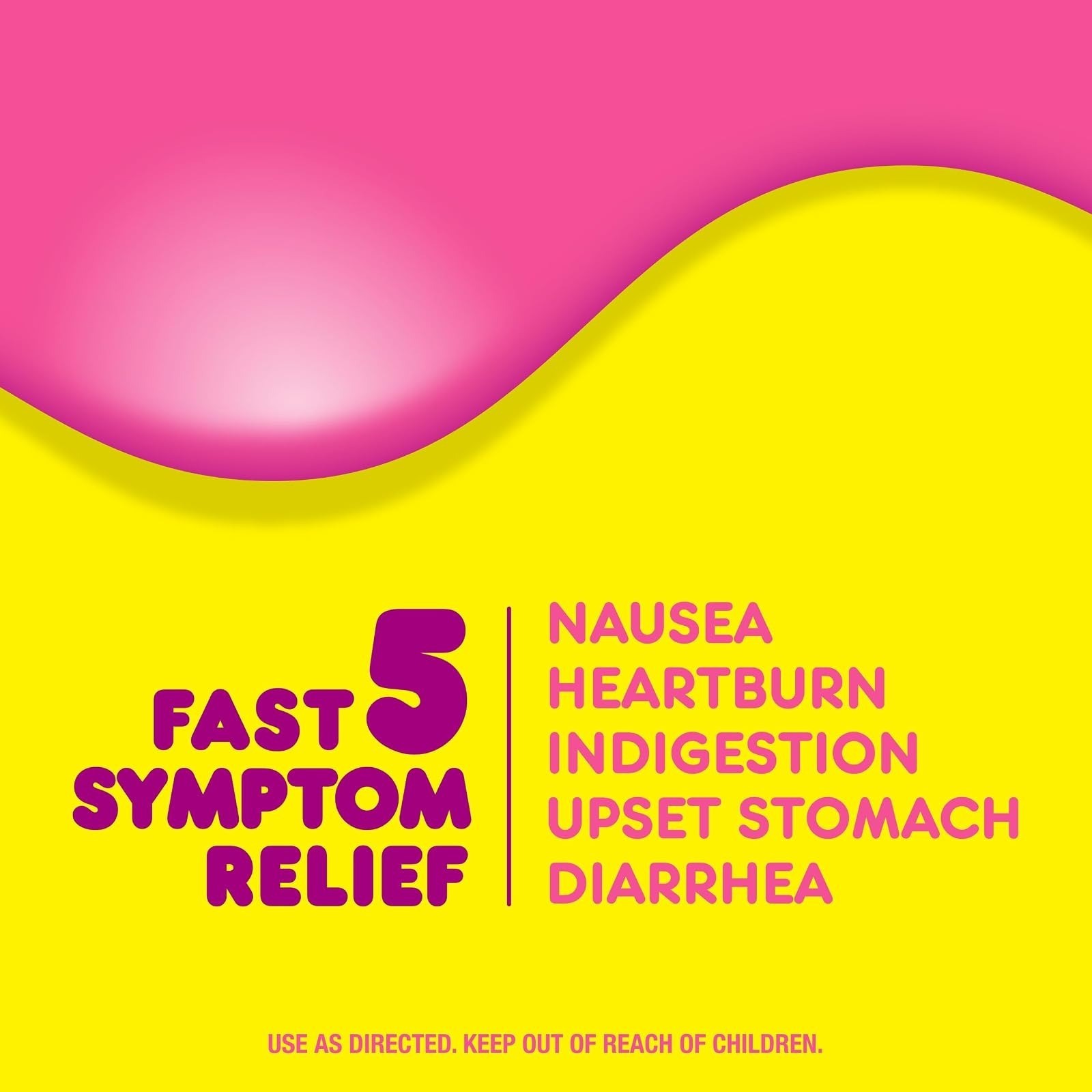 Pepto Bismol Chewable Tablets for Nausea Relief – 30 Count
