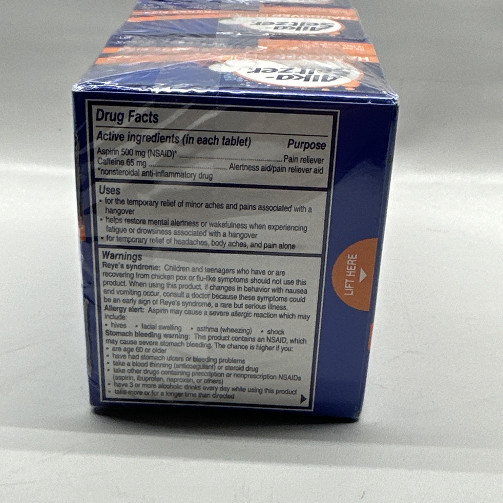 Alka Seltzer Hangover Relief Tablets Fast 60 Count 3 Boxes 20 Tablets Exp 7 2026