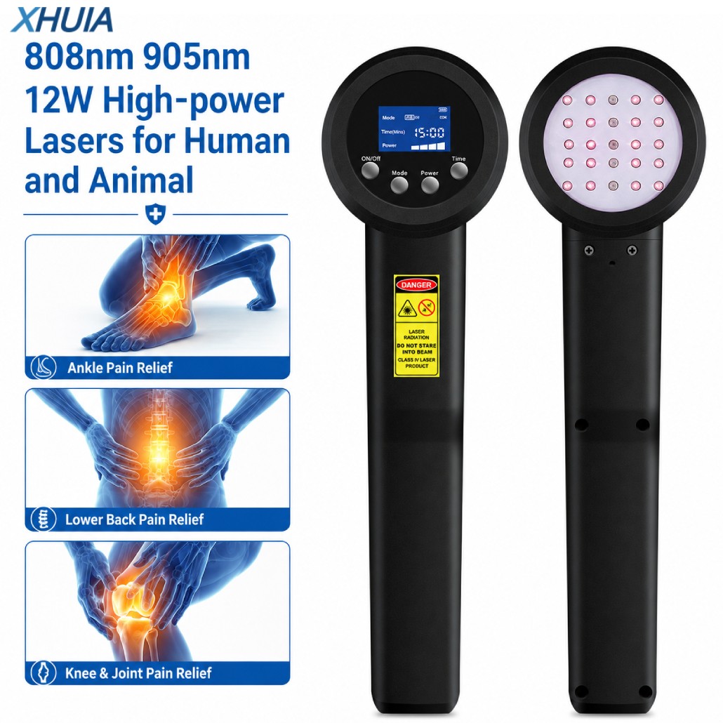12W LLLT Cold Laser Therapy Low Level Laser Device 905nm+808nm For Pain Relief