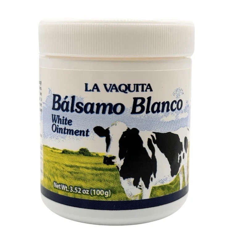 BALSAMO BLANCO LA VAQUITA POMADA 3.52 oz. BALSAMO WHITE 100 grs each
