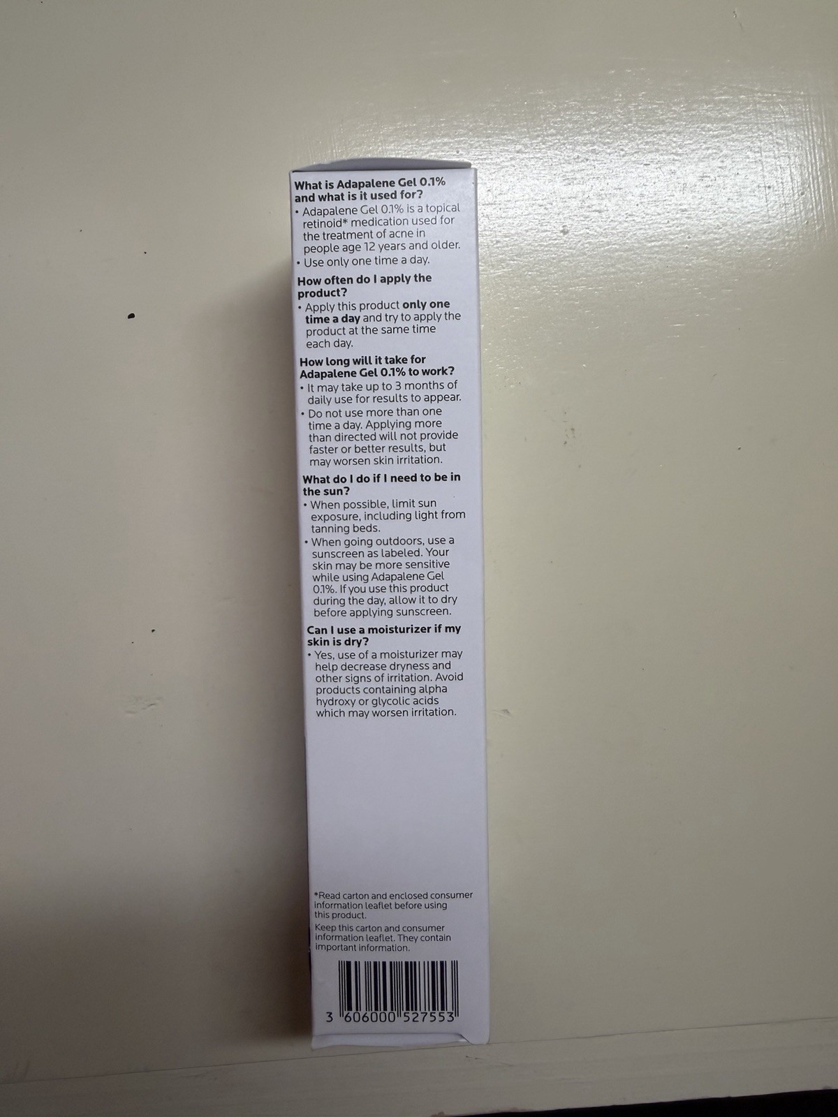La Roche-Posay Effaclar Adapalene 0.1% Acne Gel, Oil-Free 1.6 oz