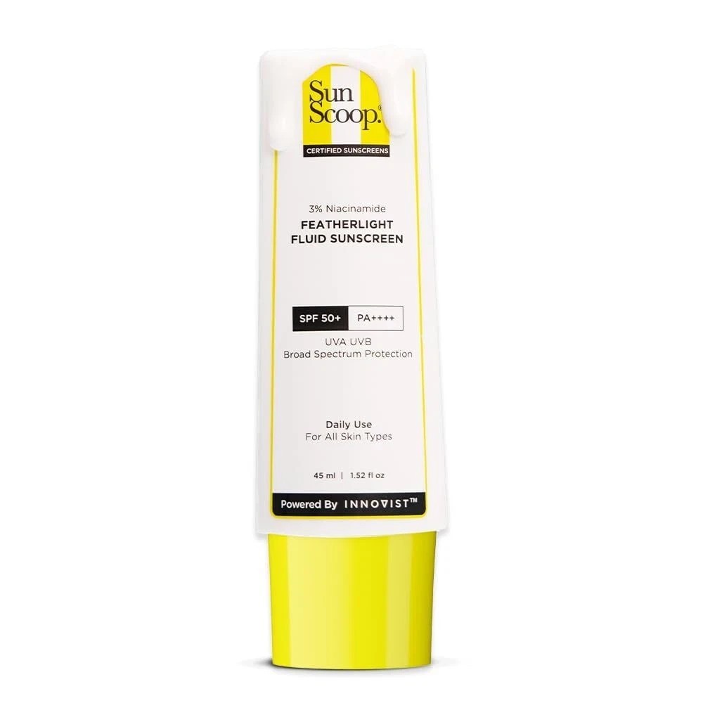 SunScoop 3% Niacinamide Fluid Sunscreen SPF 50+ Reduces Pigmentation 45ml