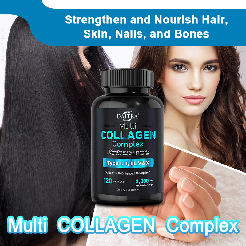Vital Vitamins Multi Collagen Complex – Type I, II, III, V, X, Capsules