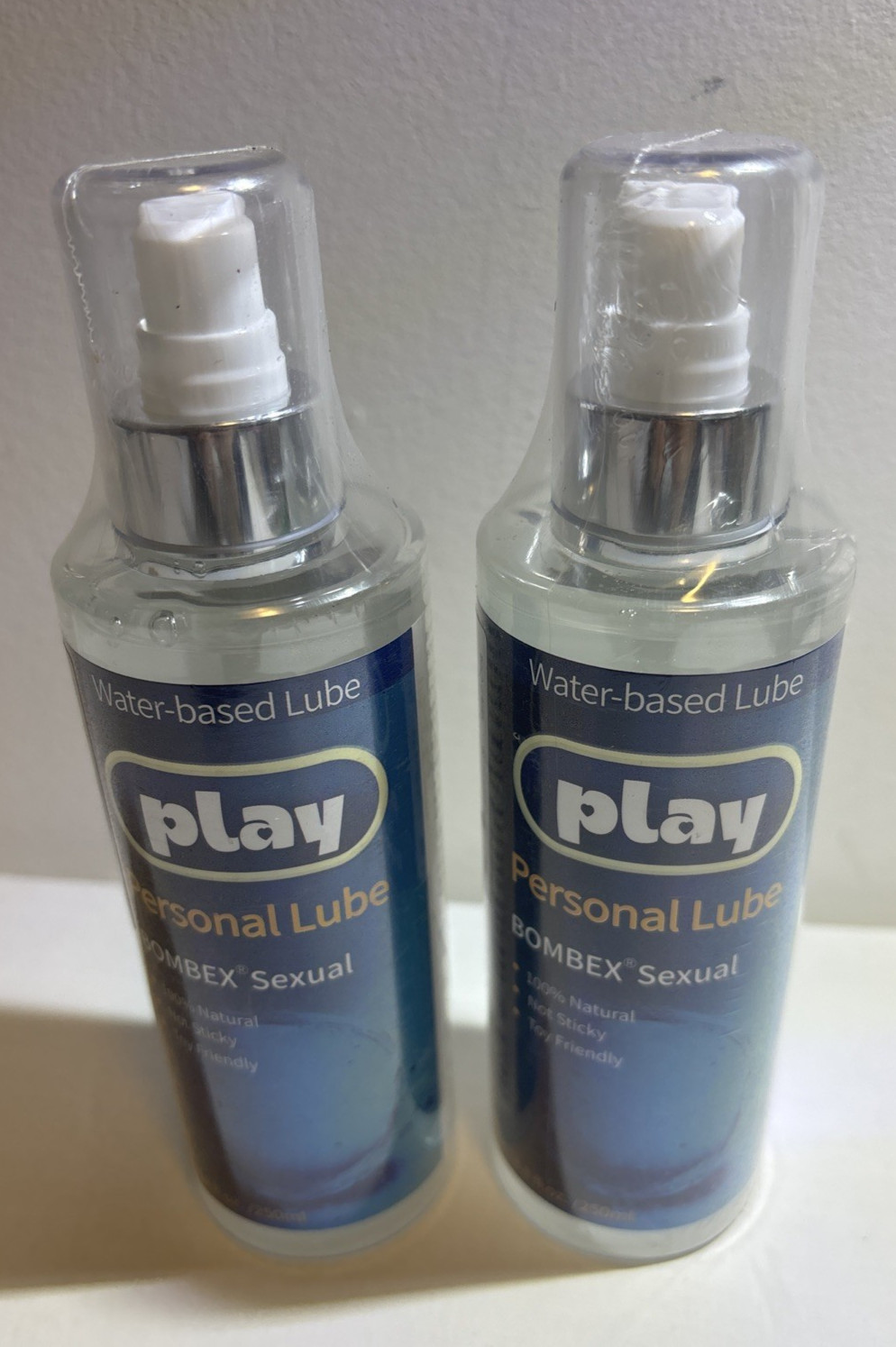 Lot (2) BOMBEX Water Based Lube 8.6 Fl Oz – Personal Lubricant, Long Exp 06/2028