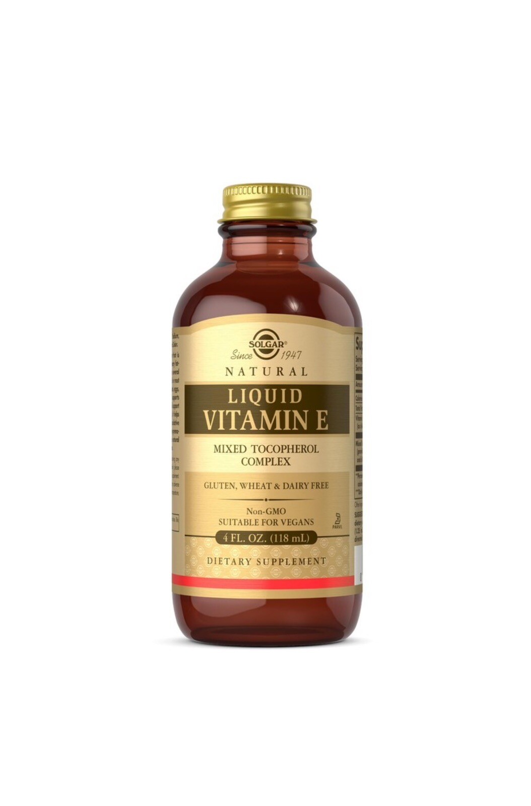 Solgar Liquid Vitamin E (without dropper) – 4 fl oz – Antioxidant, Skin & Immune