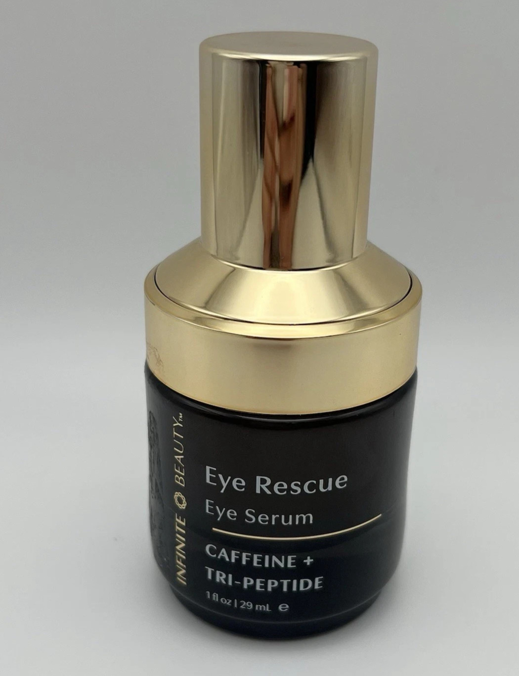 INFINITE BEAUTY EYE RESCUE CAFFEINE + TRI PEPTIDE EYE SERUM 1 FL OZ NEW