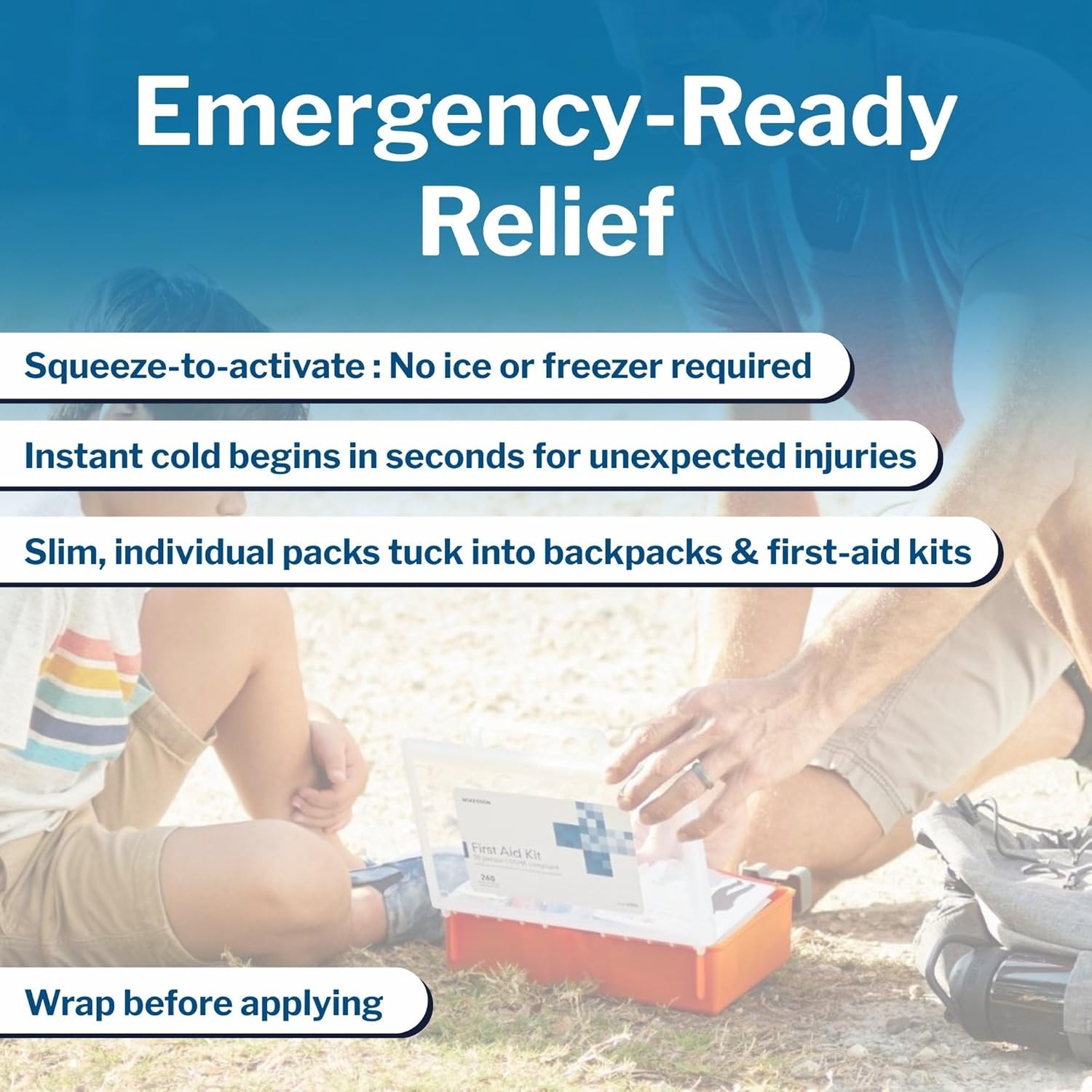 Instant Cold Packs for Injuries McKesson 5″ x 7″ Reusable Cold Therapy Packs