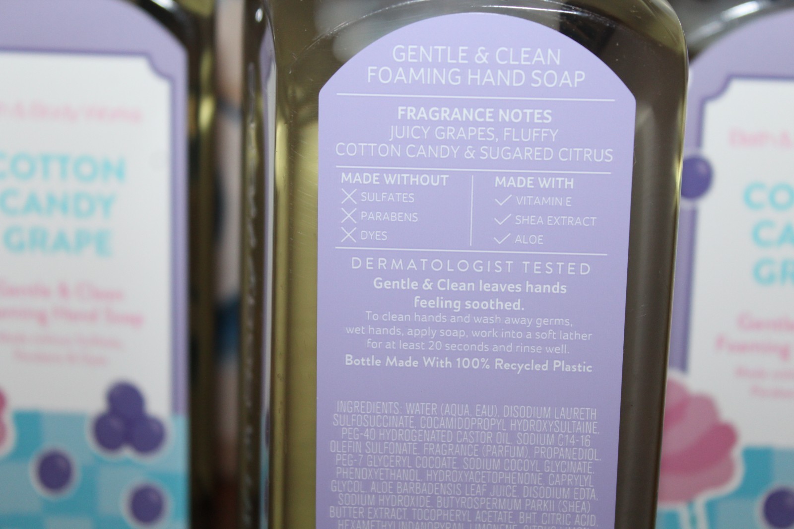 Bath & Body Works – Cotton Candy Grape – Foaming Hand Soap – Set of 4 New!