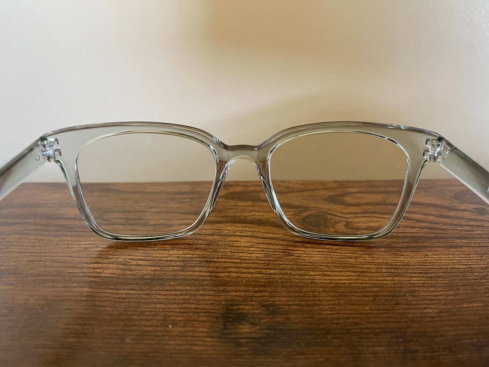 Clear Transparent Square Modern Minimalist Eyeglass Frames Only 53-17-140 mm