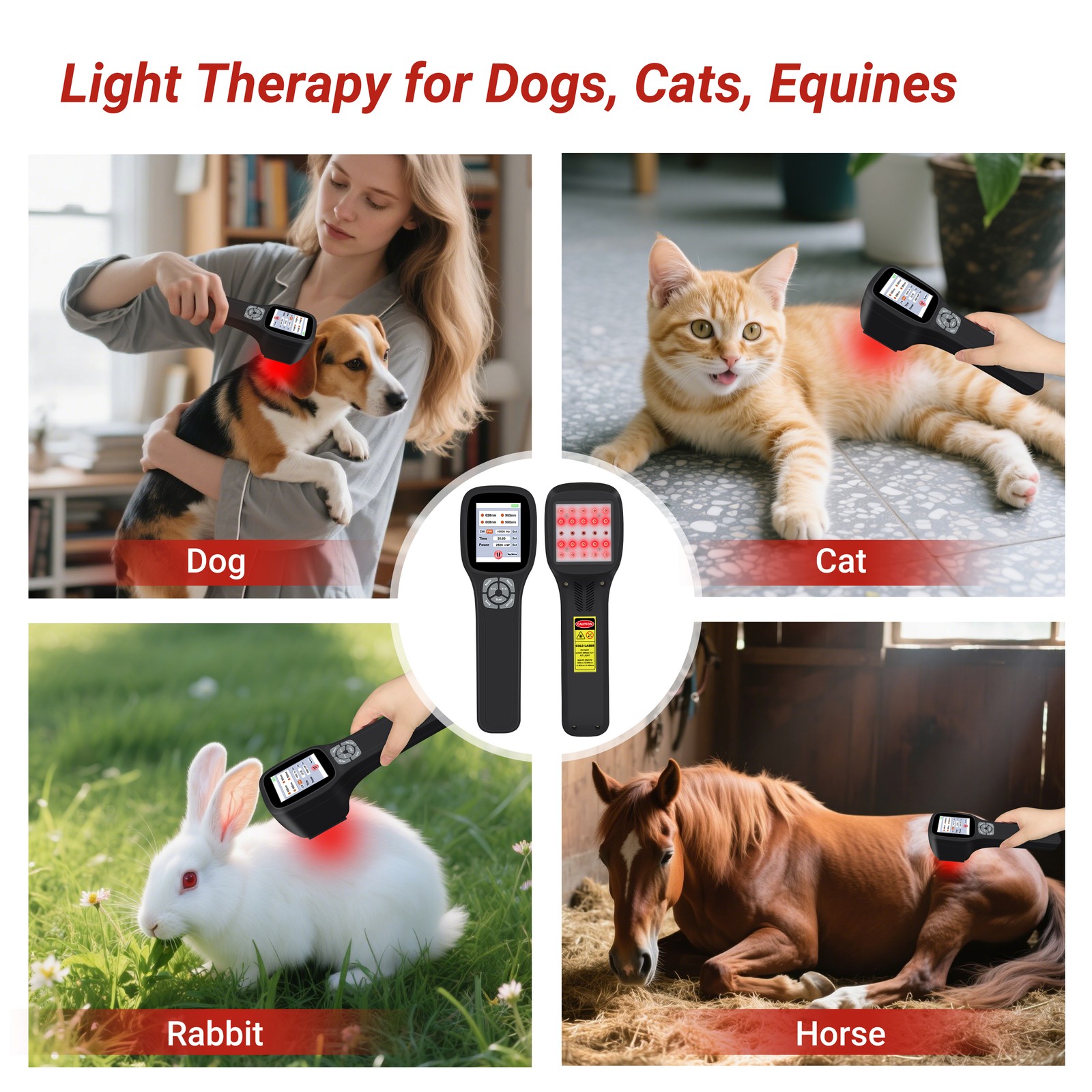 25 Diodes 2500mW Fourwave Laser Therapy Device for Sports Recovery Pain Relief