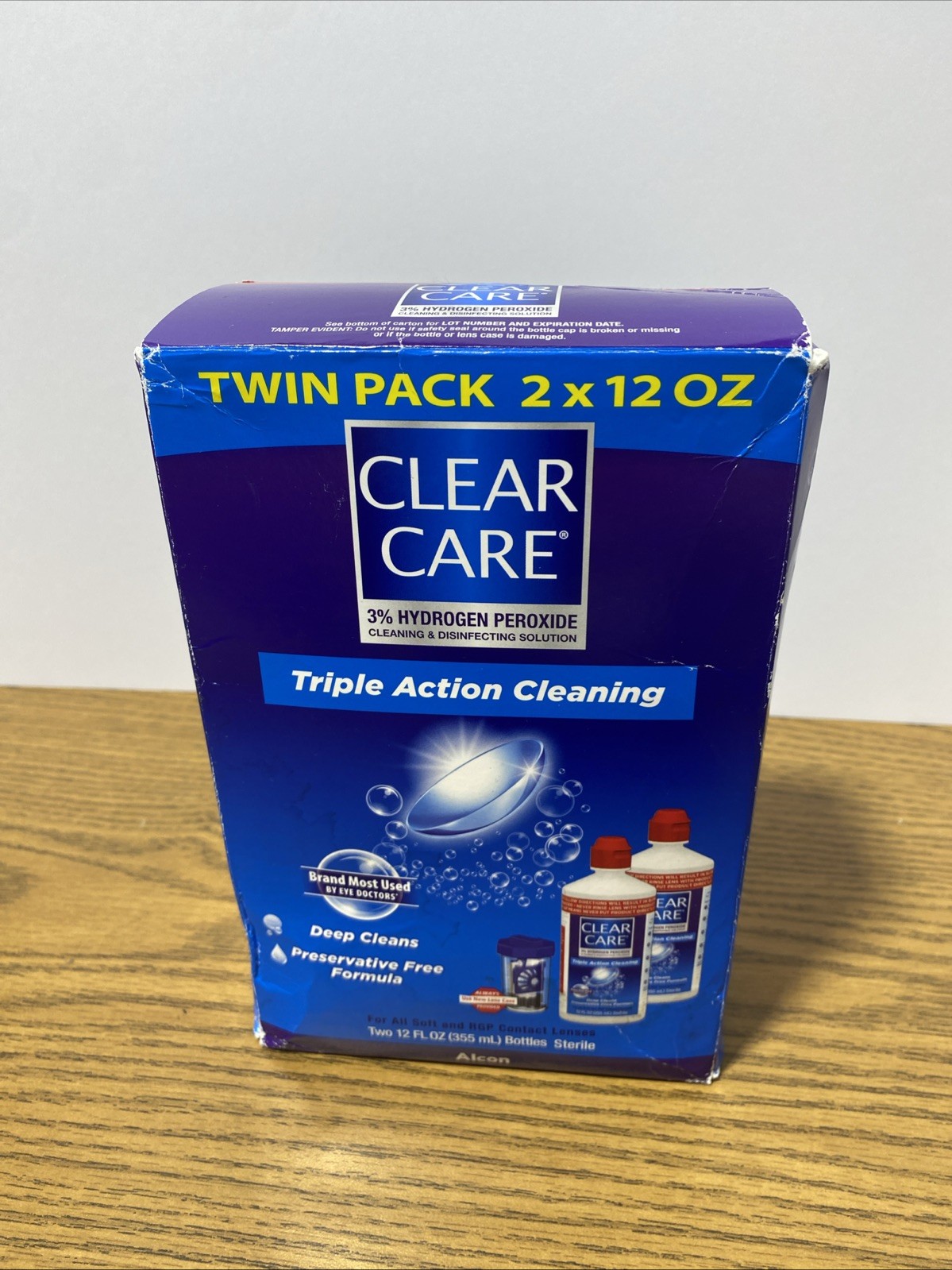 Alcon Clear Care Triple Action Cleaning Twin Pack 2 x 12 Oz