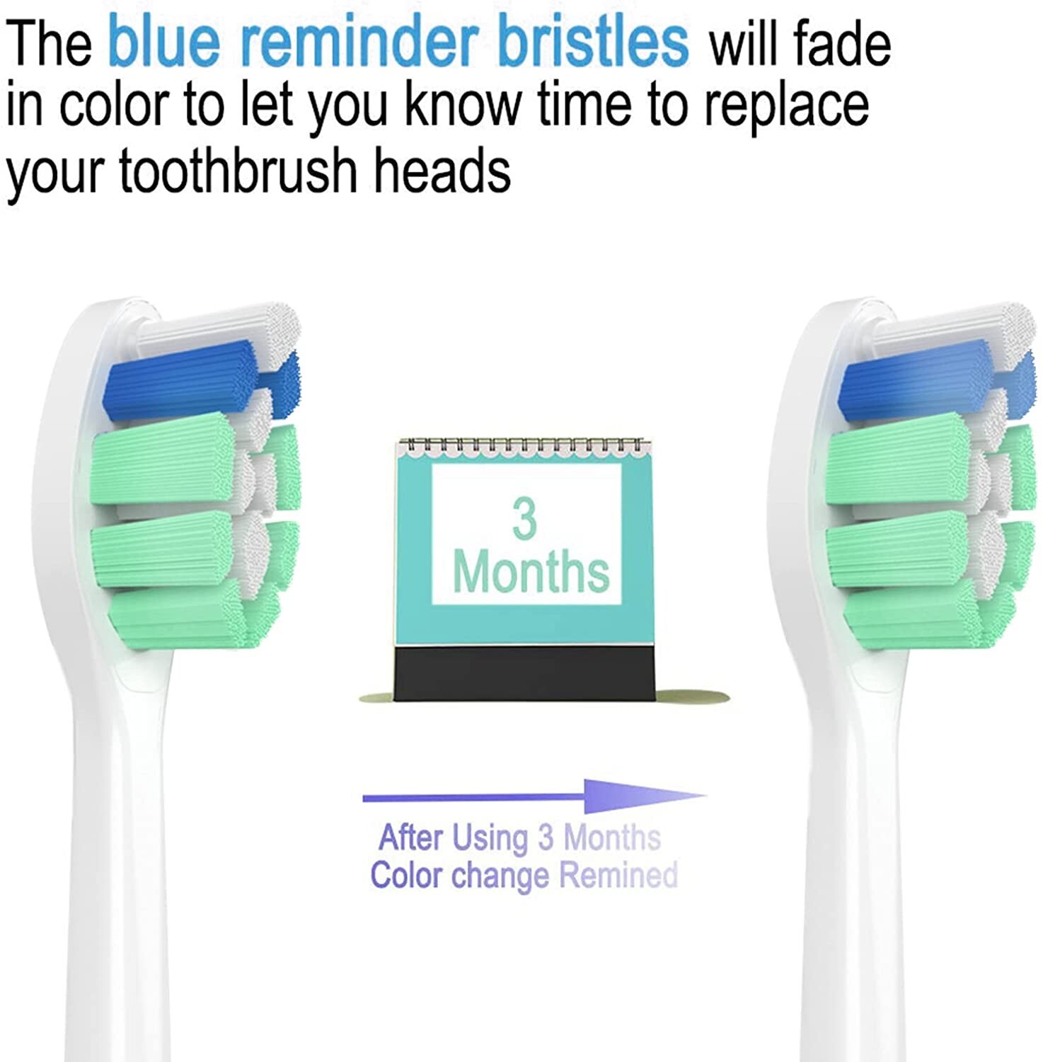 8PCS Replacement Toothbrush Heads Compatible with Phillips Sonicare Toothbrush