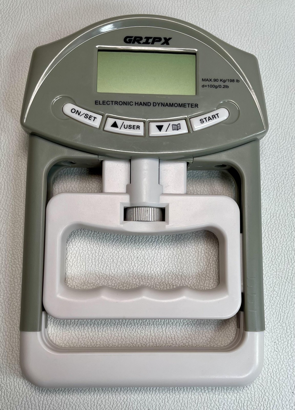 GRIPX Electronic Hand Dynamometer Grip Strength Tester 198 lb LCD Fitness Tool