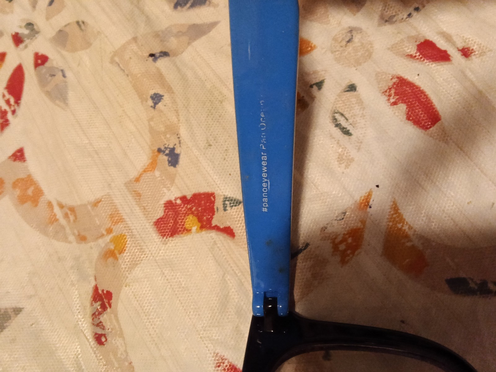 Black & Blue Rectangular Full Rim Plastic Eyeglass Frames Unisex Adults 54-16