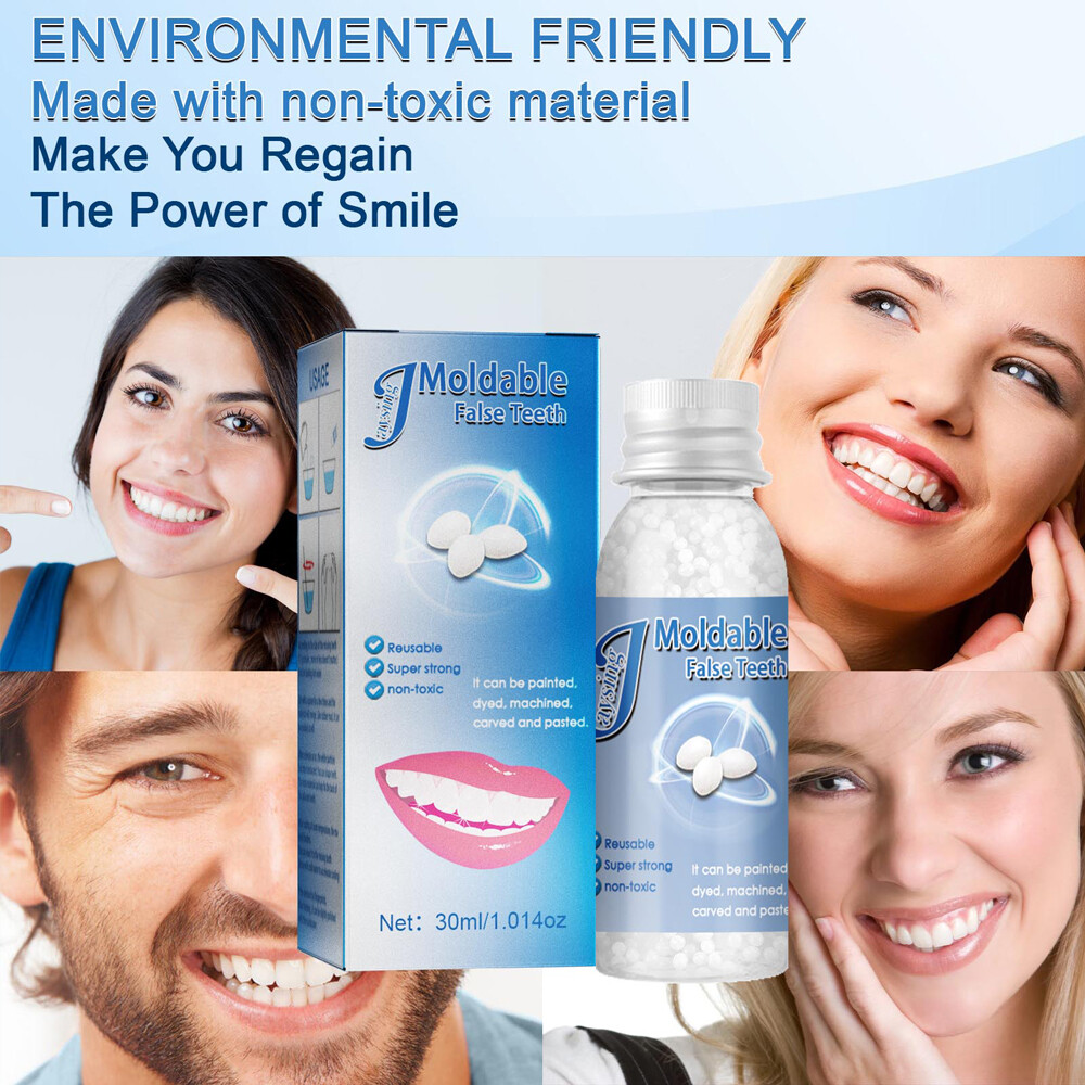 Resin False Teeth Solid Glue Temporary Tooth Gap Filler Tooth Repair Moldable US