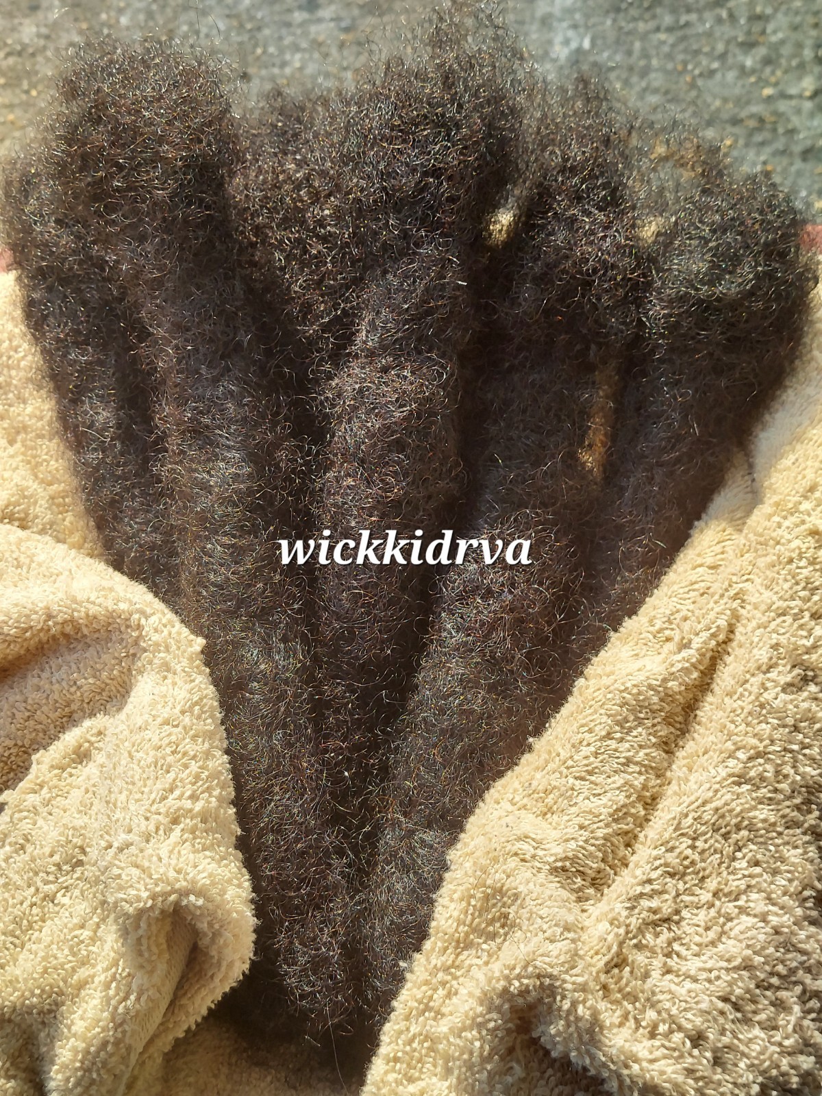 (2) Natural Handmade Wicks 100% Human Hair 3.0cm 10in
