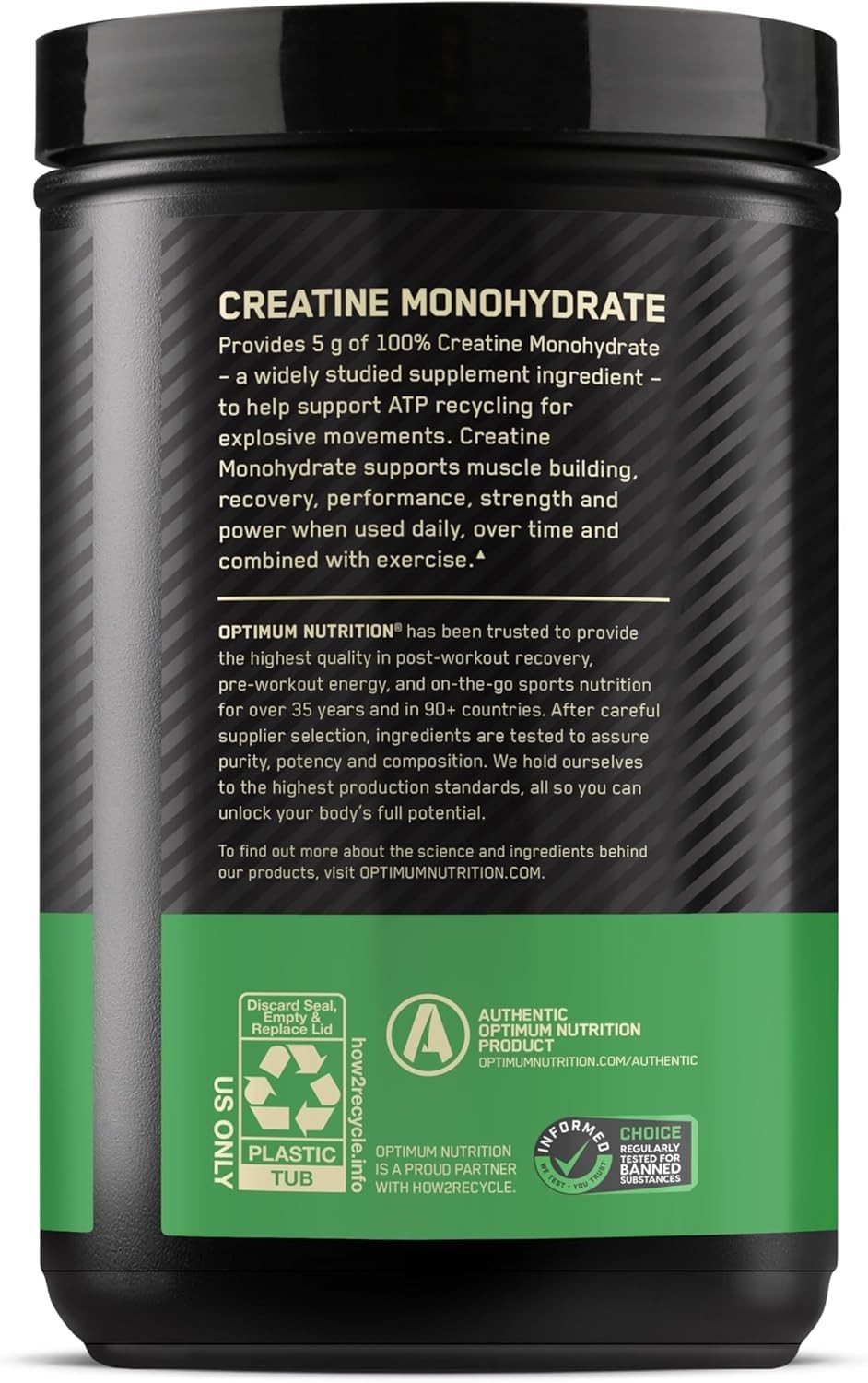 Micronized Creatine Monohydrate Powder, Unflavored, 120 Servings, 600 Grams P…
