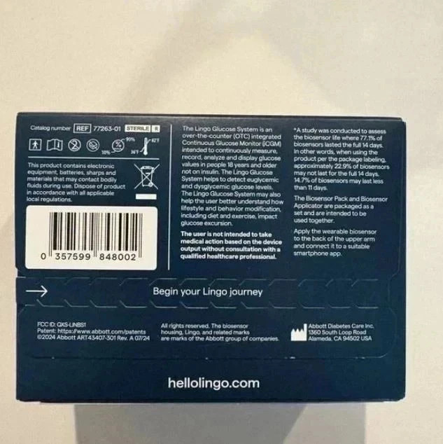 2X Lingo (CGM) & App 4-week plan – Sealed Box Exp 31/08/2026
