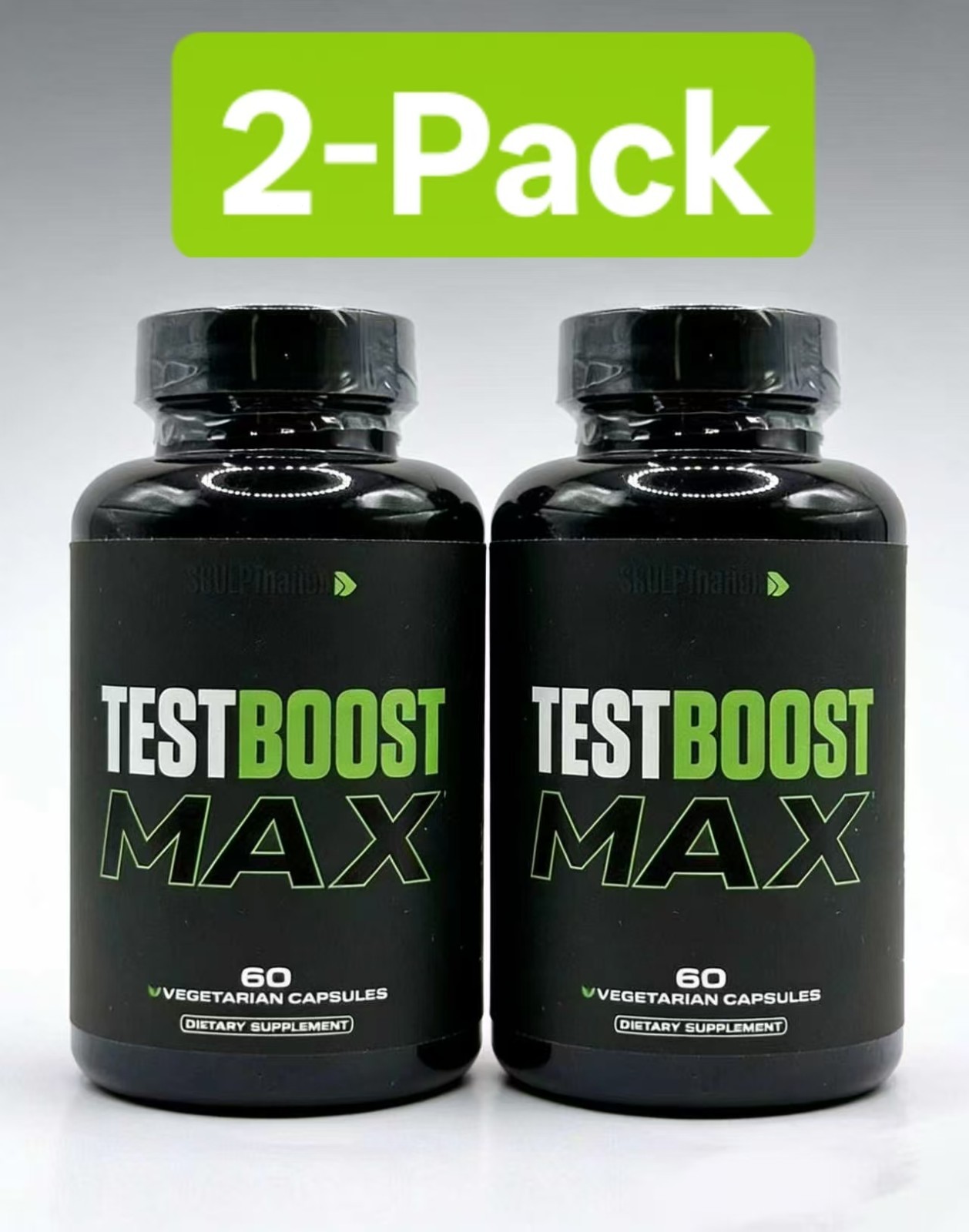 Sculpt Nation Test Boost Max – 2-Pack | Testosterone Support for Men, Build Musc
