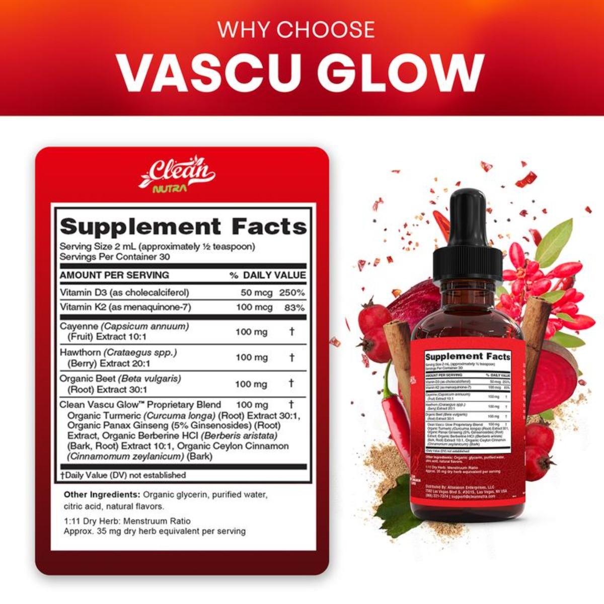 Cayenne Beet D3 Drops Liquid Complex Root, Turmeric, & with | Pepper K2 Hawthorn