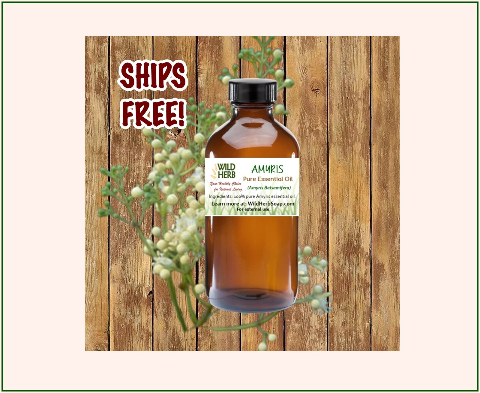 Organic Amyris Essential Oil (a/k/a West Indian Sandalwood)| Fast Ship US seller