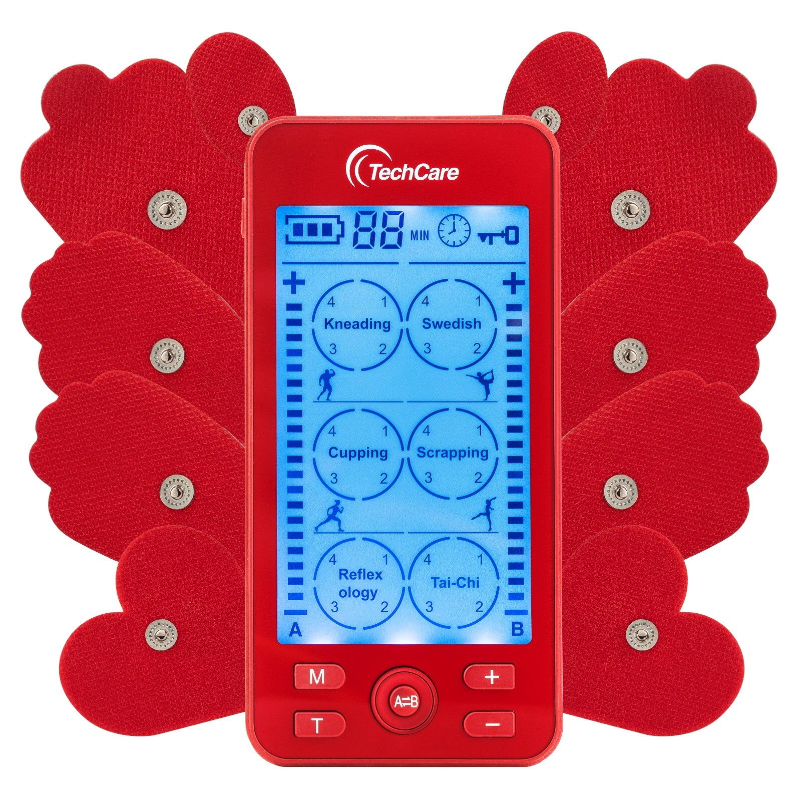 Tens Unit Muscle Stimulator 24 Modes Dual Channel Massager with 10 Pads