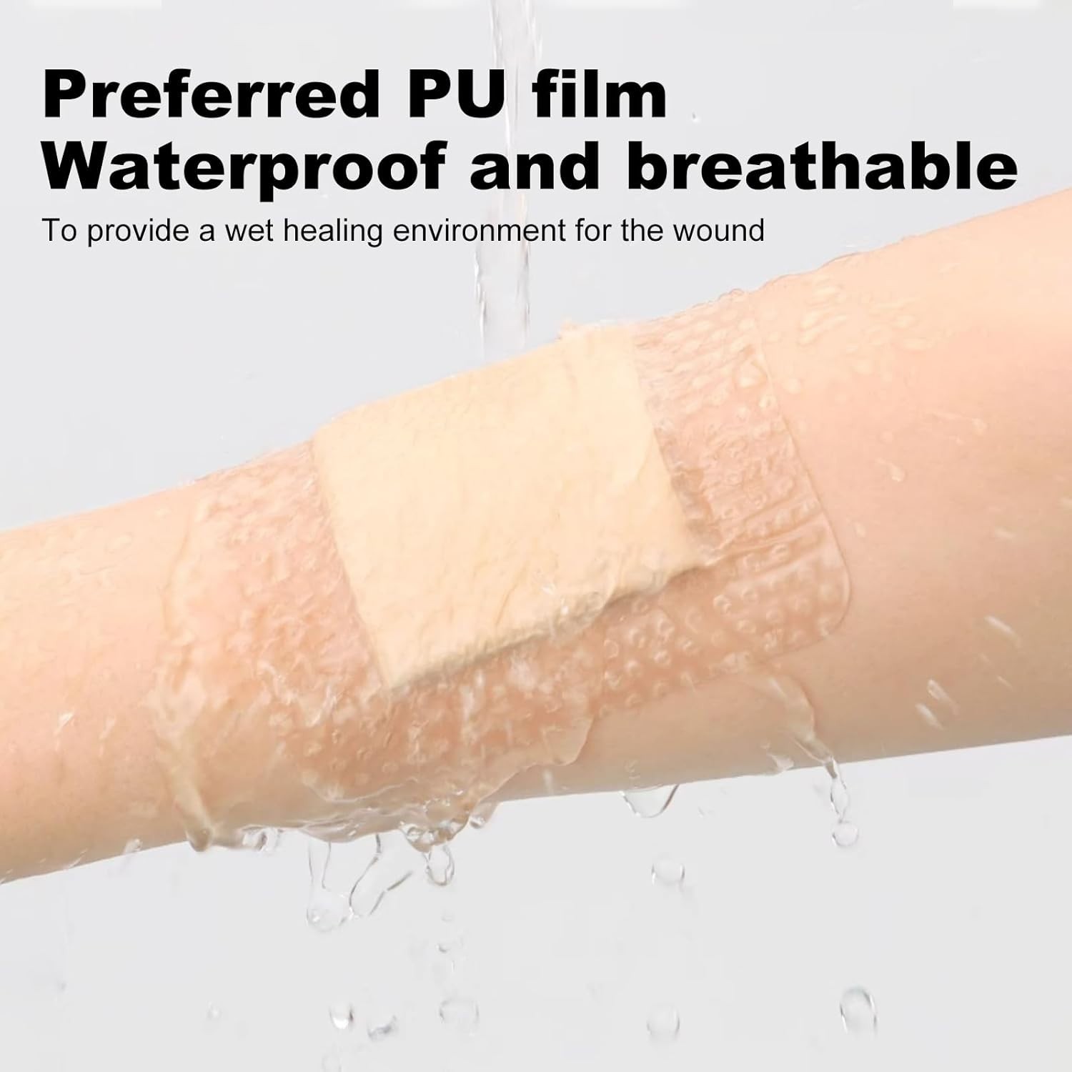 8Pcs Silicone Foam Dressing 4×4 Gentle Border, Waterproof Silicone Bandages f…