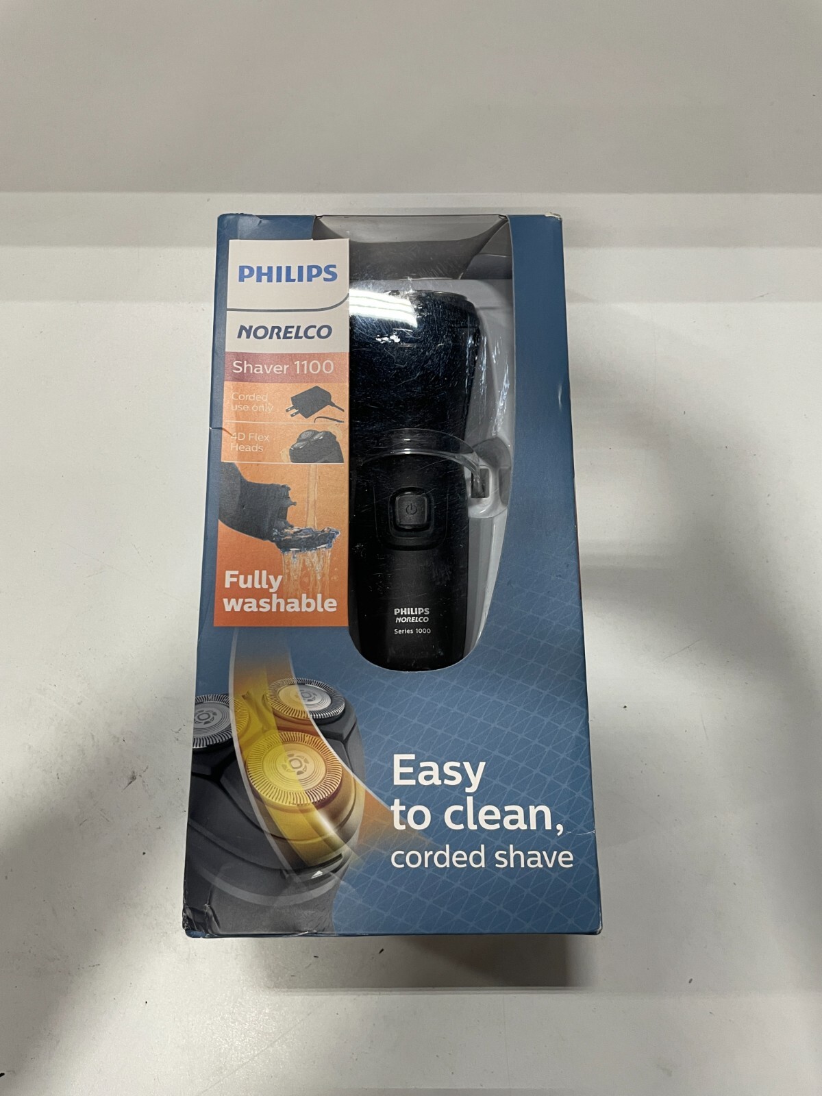 Philips Norelco 1100 Electric Shaver Black Fully Washable