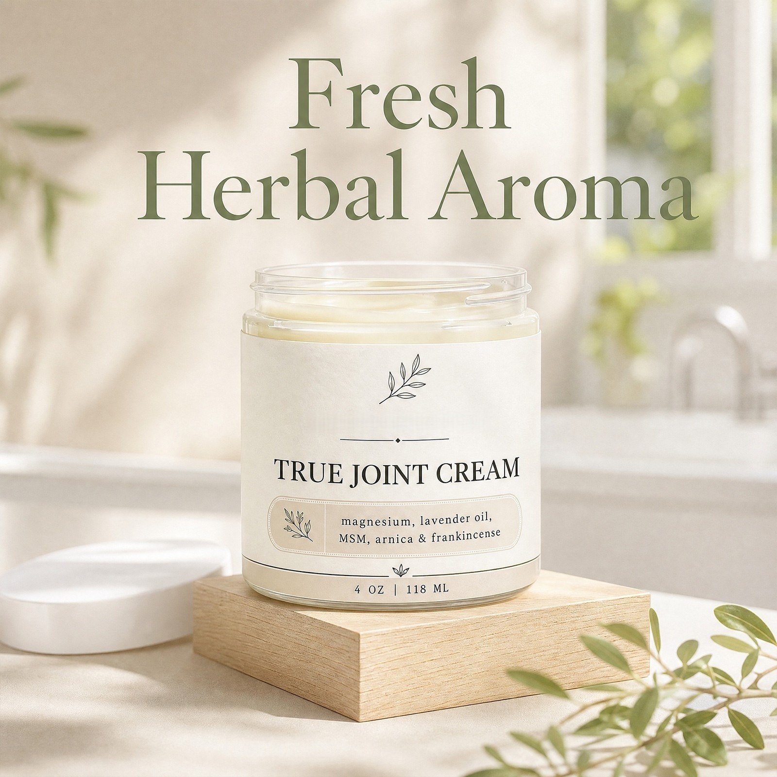1-3Pack Organics True Joint Cream, Moisturizing Massage Cream for Body Joints